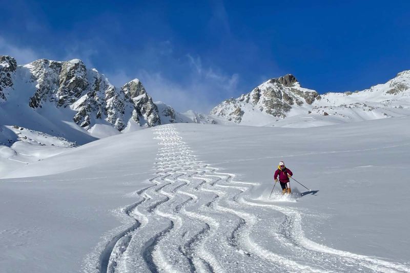 Skitourenwoche in Bivio Schweiz mit Bergführer.