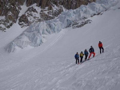Gletscherabfahrt Mer de Glace in Chamonix mit Bergführer