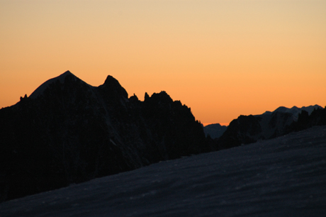 Sonnenaufgang Chamonix
