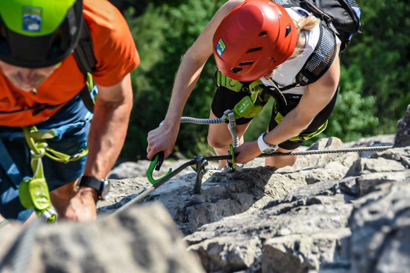 Klettersteigkurs für Einsteiger Anfänger im Allgäu