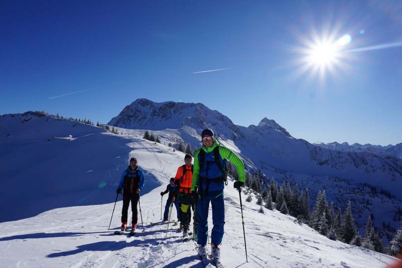 Tagesskitour im Allgäu mit Bergführer der Bergschule Bad Hindelang