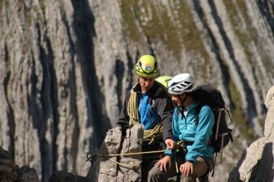 Alpinkletterkurs fuer Einsteiger im Allgäu.
