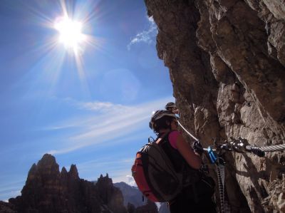 Klettersteig Sexten Dolomiten mit Bergführer