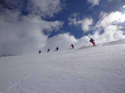 Ski Plus in Chamonix und Bergfuehrer.