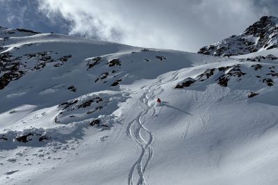 Skitour Abfahrt Wildspitze Tirol