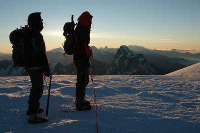 Sonnenaufgang Mont Blanc