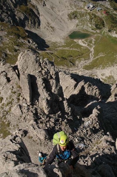 Grundkurs Alpinklettern im Allgäu mit Bergführer.